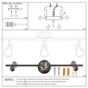 User manual for Antique Bronze & Copper Adjustable Track Spotlights-172-03140