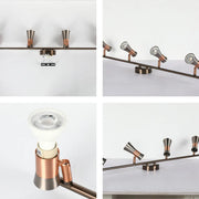 Close shot of the Antique Bronze & Copper Adjustable Track Spotlights-172-03141