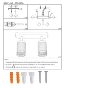 User manual for Aria Cage-Bar Adjustable GU10 Spotlight-172-03154