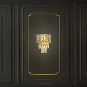 Living room kitchen bedroom use of Basketweave Crystal Chandelier Wall Light | TEKLED 151-19726