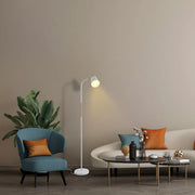 Usage of Bend Design Floor Lamp with Gold Accents - E27 130-03554