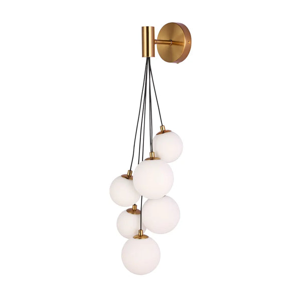 Wall Light TEKLED Bronze Wall Light 39307 Milky Glass 6xG9(TEKLED)-151-20054--151-20054