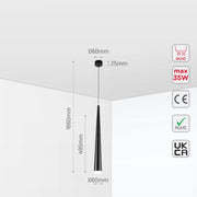 Cone Pendant Downlight GU10, Pendant Downlight, TEKLED 13