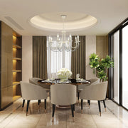 Interior application of Contour Cascade Dual Tone U-Shape Chandelier Ceiling Light | TEKLED 159-17975