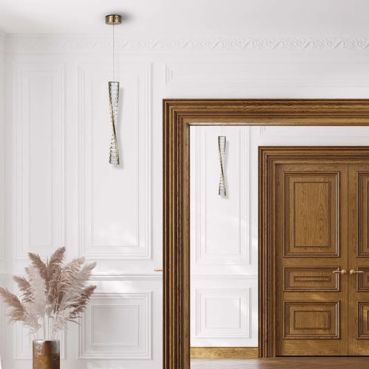 LED Wall Light TEKLED Crystal LED Pendant Lamp Antique Brass 9W 3CCT (TEKLED) -159-18162--159-18162