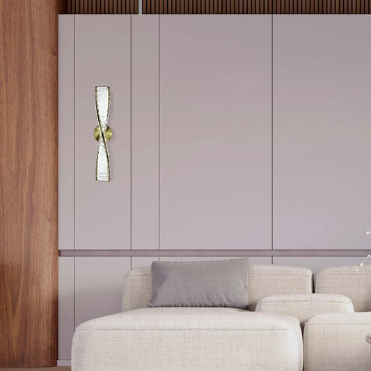 LED Wall Light TEKLED Crystal LED Wall Lamp Antique Brass 9W 3CCT (TEKLED) -151-19320--151-19320