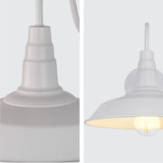 Detailed shots of White Swan Step Metal Industrial Retro Wall Light with E27 Fitting | TEKLED 151-19610