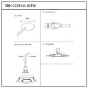 User manual for Eclipse GU10 Fixed Recessed Downlight-143-03990