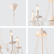 Details of Elegant Cascade Waterfall Crystal Chandelier Ceiling Light | TEKLED 159-17966