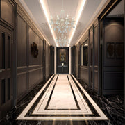 Interior use of Elegant Cascade Waterfall Crystal Chandelier Ceiling Light | TEKLED 159-17967
