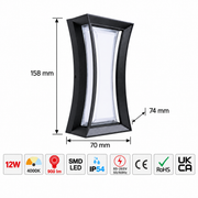 Светильник LED SS119/S 12W Small BLACK BROWN  4000