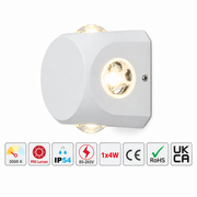 Свет-к PL-461 4*1W SAND WHITE NEW 3000K IP54 (TEKL