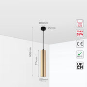 Faceted Pendant Downlight GU10, Pendant Downlight, TEKLED 9