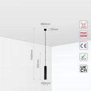 Faceted Pendant Downlight GU10, Pendant Downlight, TEKLED 10