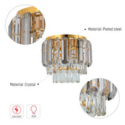 Flush Crystal Ceiling Chandelier Light 7