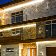 Where to use Hourglass Up Down Aluminium Outdoor Wall Light GU10 182-03409