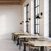 More interior usage of Black Funnel Metal Hinged Wall Light with E27 Fitting | TEKLED 151-19558