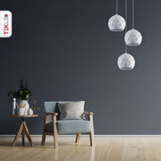 More interior usage of White Metal Laser Cut Globe Pendant Light with 3xE27 Fitting | TEKLED 150-18258