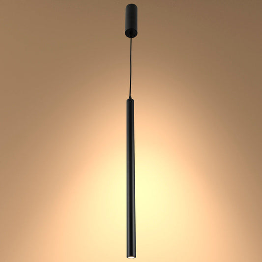 Основное изображение черного LED-подвесного светильника на 15 Вт, идеального для современных кухонь и гостиных.