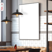 Interior application of Black Flat Dome Industrial Metal Ceiling Pendant Light with E27 Fitting | TEKLED 150-18354
