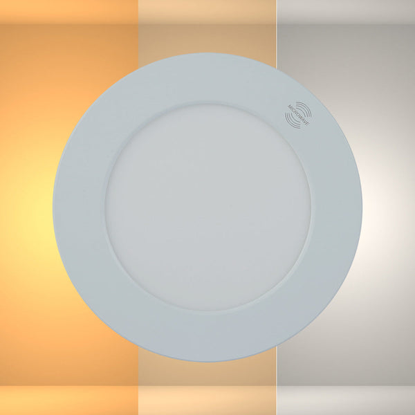 Круглый встроенный светильник LED 18W, регулируемый по цветовой температуре, идеален для офисов в современном стиле.