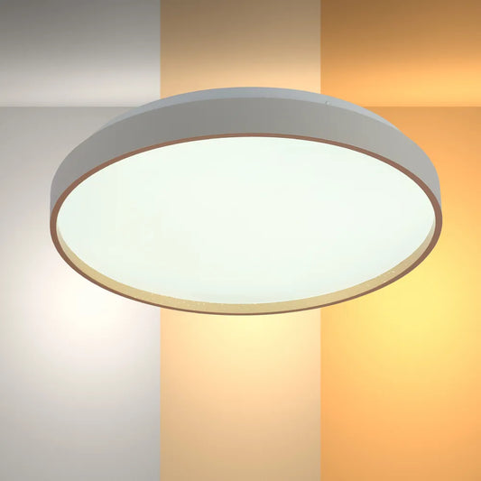 LED Flush Ceiling Light TEKLED LED Sparkling Flush Ceiling Light White D400 6000K/4000K/3000K 27Wx2(TEKLED)--165-16018
