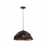 Main image of Black Gold Metal Laser Cut Dome Modern Pendant Light D450 with E27 Fitting | TEKLED 150-18150