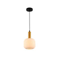 Main image of Sawyer Ribbed Fluted Reeded Maloto Lantern Green Opal Purple Amber Glass Pendant Ceiling Light E27 Gold Metal Top | TEKLED 150-18720
