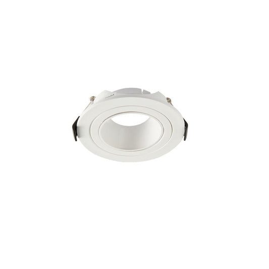Main image of Round Polycarbonate Tilt Recessed Downlight GU10 White 164-03021