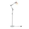 Main image of Swing Arm Architect Model Floor Lamp E27 White and Copper | TEKLED 130-03347