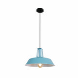Main image of Turquoise Metal Step Pendant Ceiling Light with E27 | TEKLED 150-18110