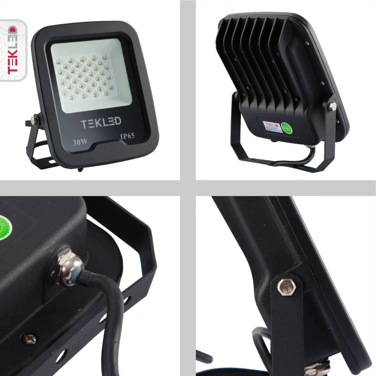 Технические характеристики светодиодного прожектора SMD 30W, защищённого IP65, идеального для внешнего освещения.