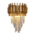Main image of Metropolitan Square Beam Design 3 Tiered Crystal Wall Sconce Light | TEKLED 151-19916
