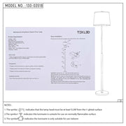 User manual for Minimalist Floor Lamp Rose Gold Flaxen | TEKLED 130-03518