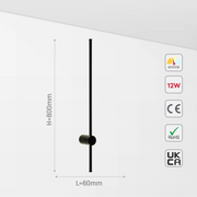 Size and certifications of Minimalist Linear Wall Sconce Light 151-19982