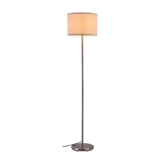 Main image of Minmalist Floor Lamp Nickel Flaxen | TEKLED 130-03524