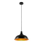 Main image of Modern Step Pendant Light - 38cm Metal Shade in Varied Hues 150-19060