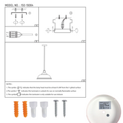 Technical specs of Modern Step Pendant Light - 38cm Metal Shade in Varied Hues 150-19064