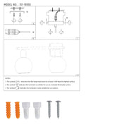 User manual for Modern-Vintage Wall Light with Clear Globes | TEKLED 151-19550