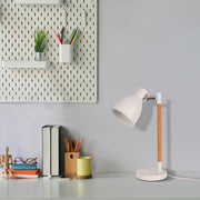 Where to use Nordic Elegance Desk Lamp with Dominant Wood Feature 130-03646