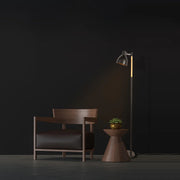 Nordic Floor Lamp with Wood Accent - E27, Rotatable Shade, 3 Finishes 130-03526 in play
