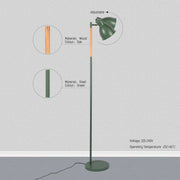 Technical specs of Nordic Floor Lamp with Wood Accent - E27, Rotatable Shade, 3 Finishes 130-03530