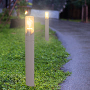 Norman Newport Outdoor Bollard Pathway Fence-top Light E27 White 182-03428 in play