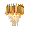 Main image of Orbit Glow Design 3 Tiered Crystal Wall Sconce Light Black Gold | TEKLED 151-19914