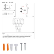 User manual for Orbit Glow Design 3 Tiered Crystal Wall Sconce Light Black Gold | TEKLED 151-19932