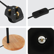 Scandinavian Inspired Table Lamp with Wooden Base 13