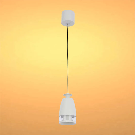 Pendant Downlight TEKLED Sentinel LED Pendant Downlight with Polycarbonate Ring Diffuser 7W Warm White-White Curved-150-19078