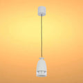 Pendant Downlight TEKLED Sentinel LED Pendant Downlight with Polycarbonate Ring Diffuser 7W Warm White-White Curved-150-19078