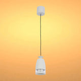 Pendant Downlight TEKLED Sentinel LED Pendant Downlight with Polycarbonate Ring Diffuser 7W Warm White-White Curved-150-19078