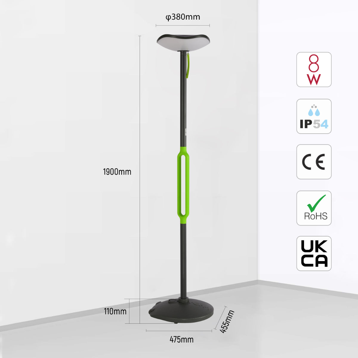 Солнечный садовый светильник Poppy с Bluetooth-колонкой, идеален для создания уютной атмосферы в саду или на веранде.